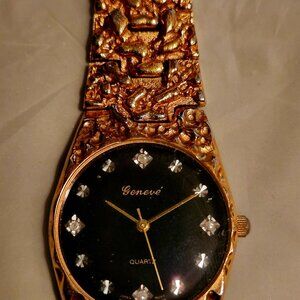 Gold nugget Geneve' watch